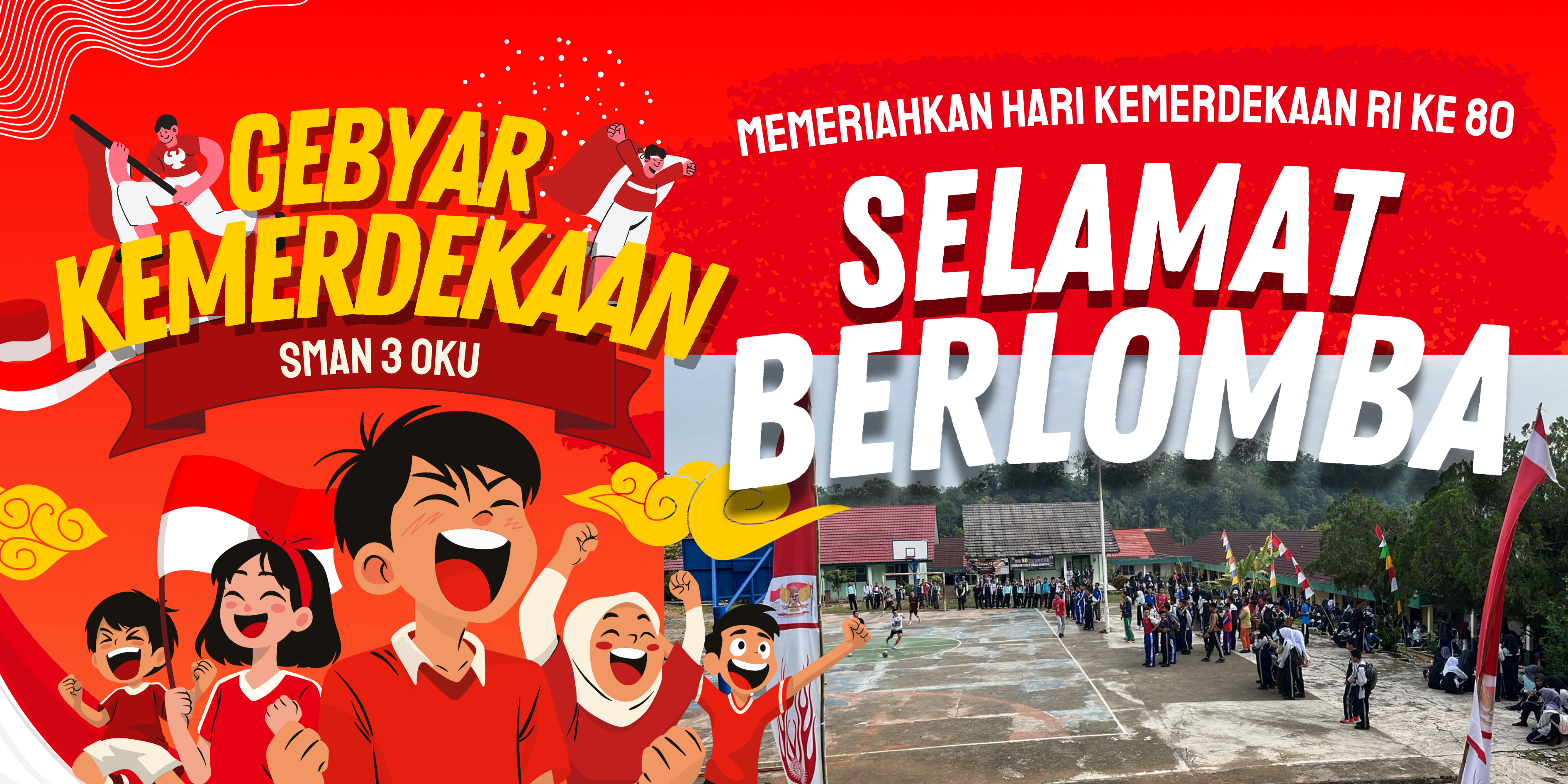 Semarak HUT RI ke-80 di SMAN 3 OKU